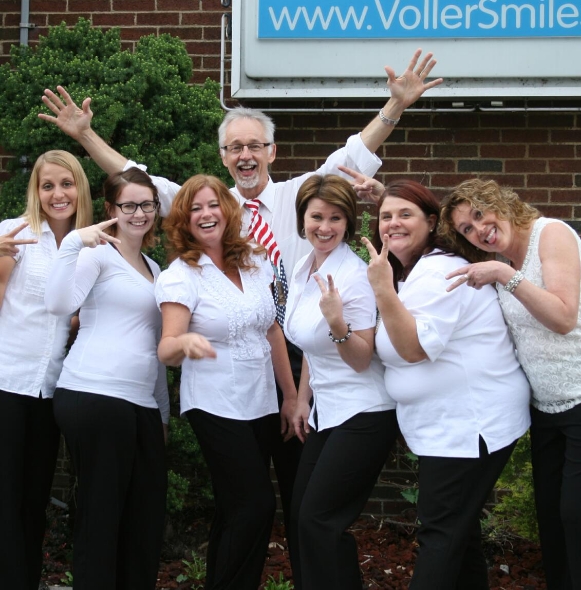 The friendly Voller Dentistry P C dentist and team
