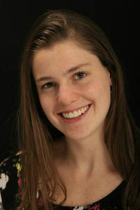 Woman with white smile after porcelain veneers