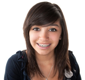 child with braces