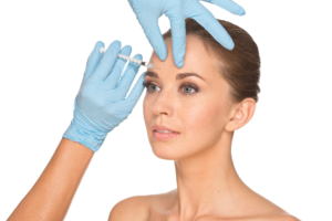 Woman receiving Botox injection