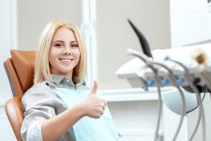 woman at dentist