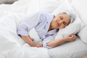 older woman sleeping 